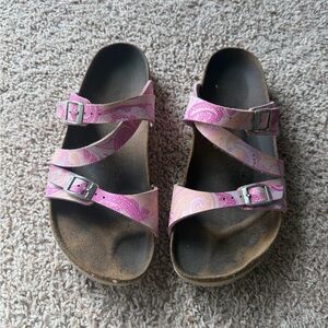 Birkenstock Birki’s Pink Paisley Sandals 10